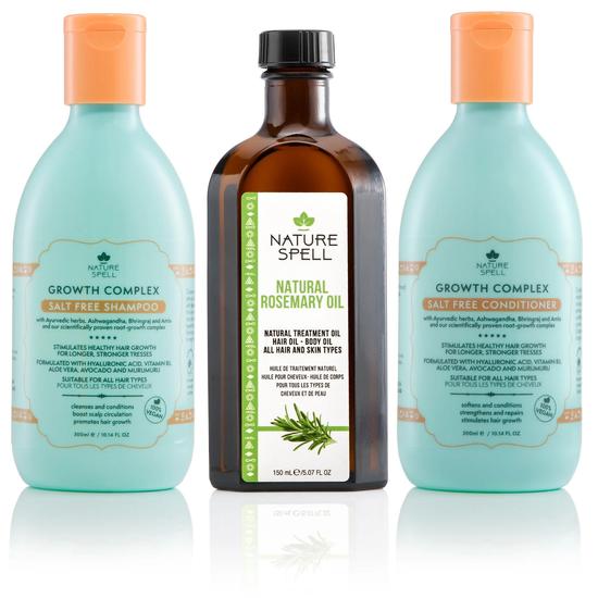 Nature Spell Rosemary Oil With Hair Growth Shampoo & Conditioner Set