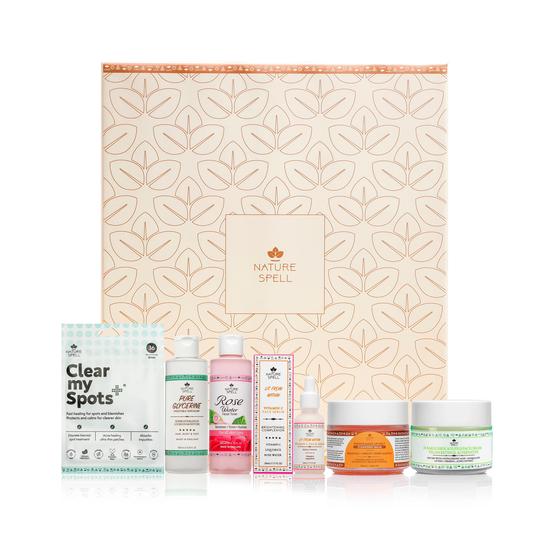 Nature Spell Skin Care Saviours Gift Set Your at-home Skin Essentials