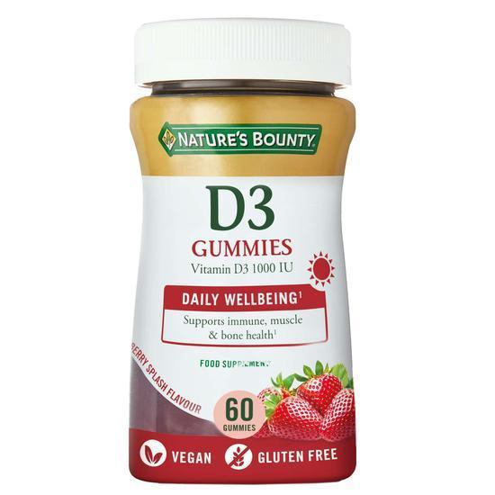 Nature's Bounty Vitamin D3 1000iu Gummies 60 Gummies