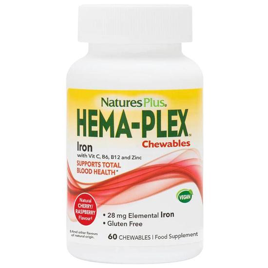 Nature's Plus Hema-plex Chewable Tablets 60 Tablets