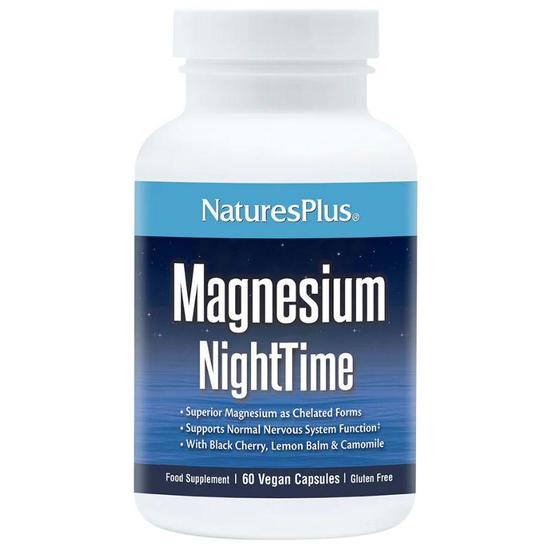 Nature's Plus Magnesium Nighttime Capsules 60 Capsules