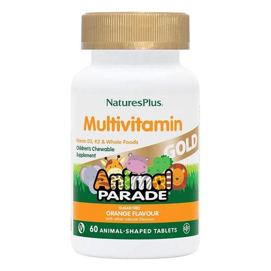 Nature's Plus Natures Plus Animal Parade Gold Chewable Multi Orange Flavour 60