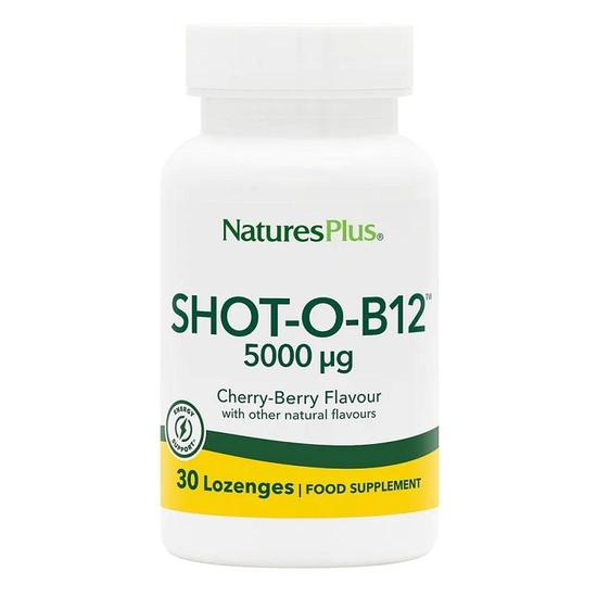 Nature's Plus Shot-O-B12 5000mcg Lozenges 30 Lozenges