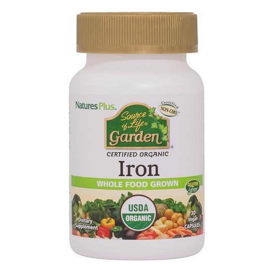 Nature's Plus Source Of Life Garden Iron 18mg Vegicaps 30 Vegicaps