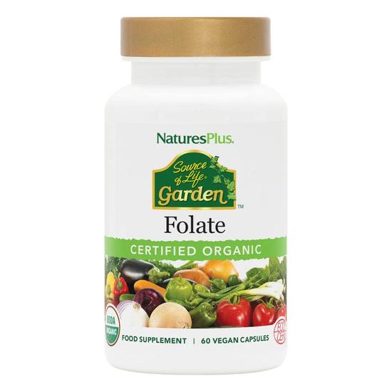 Nature's Plus Source Of Life Garden Organic Folate Capsules 60 Capsules