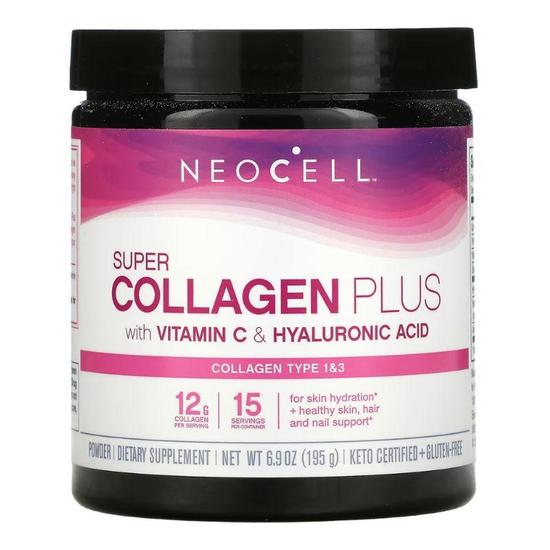 NeoCell Super Collagen Plus With Vitamin C + Hyaluronic Acid 195g