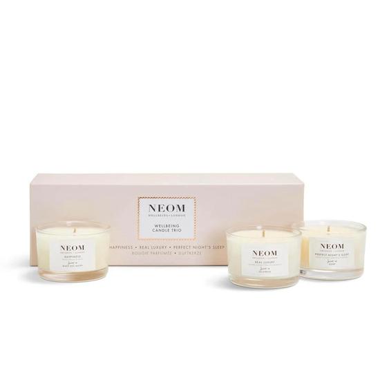 Neom Organics Wellbeing Candle Trio