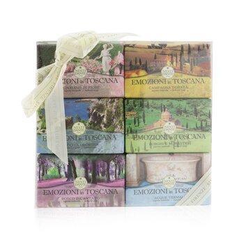 Nesti Dante Emozioni In Toscana The Collection Gift Set gardino In Flore, campagna Dorata, macchia Odorosa, borghi E Monasteri, bosco Incantato, thermal Water