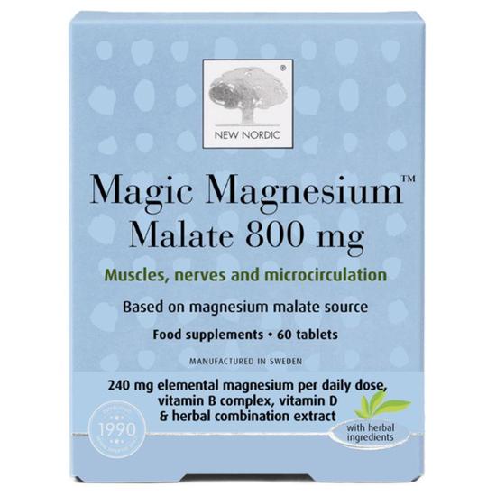 New Nordic Magic Magnesium Malate 800mg Tablets 60 Tablets