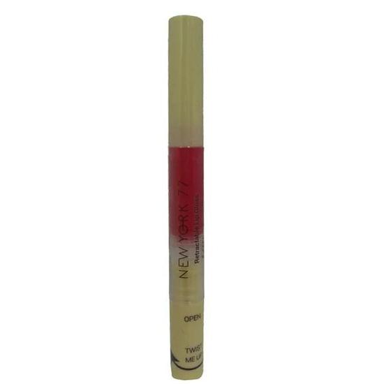 New York 77 Retractable Red Lip Gloss Cherry 8ml