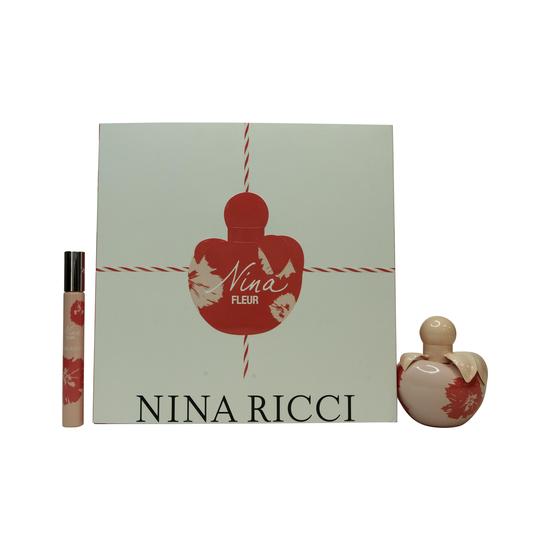 Nina Ricci Gift Set 50ml Nina Fleur Eau De Toilette + 10ml Nina Fleur Eau De Toilette Rollerball + 10ml Nina Eau De Toilette Rollerball