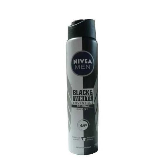 Nivea Men Black & White Original Deodorant Spray 250ml / Black and White