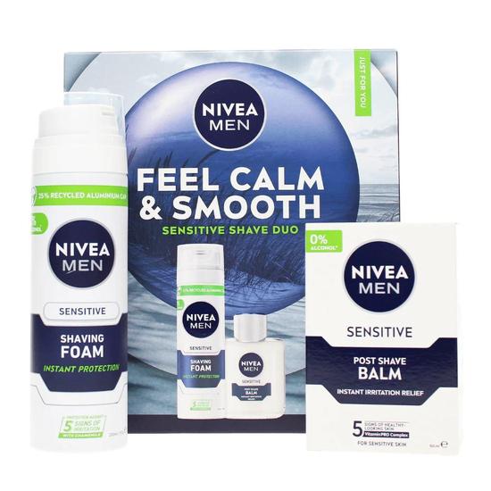 Nivea Men Calm & Smooth Sensitive Shave Duo 2pc Gift Set