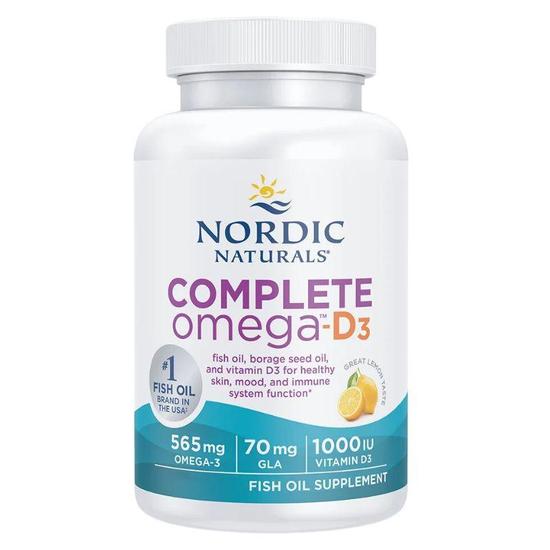 Nordic Naturals Complete Omega D3 565mg Lemon Softgels 60 Softgels