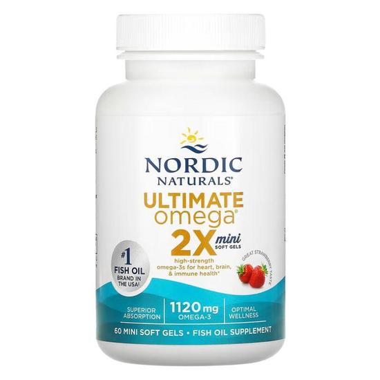 Nordic Naturals Ultimate Omega 2x Mini Softgels 60 Softgels