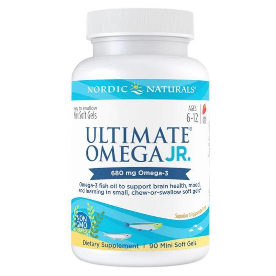 Nordic Naturals Ultimate Omega Junior 680mg Strawberry Softgels 90 Mini-Softgels