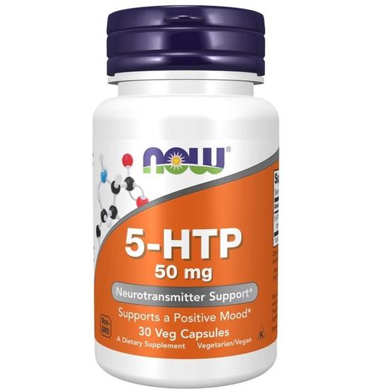 NOW Foods 5-HTP 50mg Capsules 30 Capsules