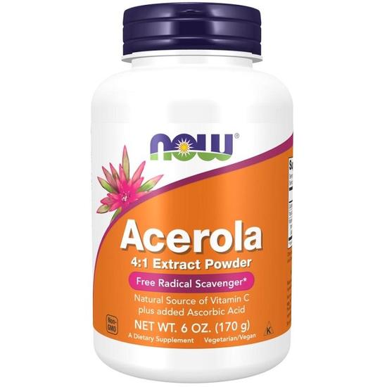 NOW Foods Acerola 4:1 Extract Powder 170g