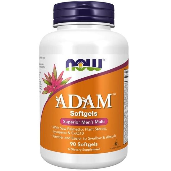 NOW Foods ADAM Multi-Vitamin For Men Softgels 90 Softgels