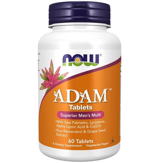 NOW Foods ADAM Multi-Vitamin For Men Tablets 60 Tablets