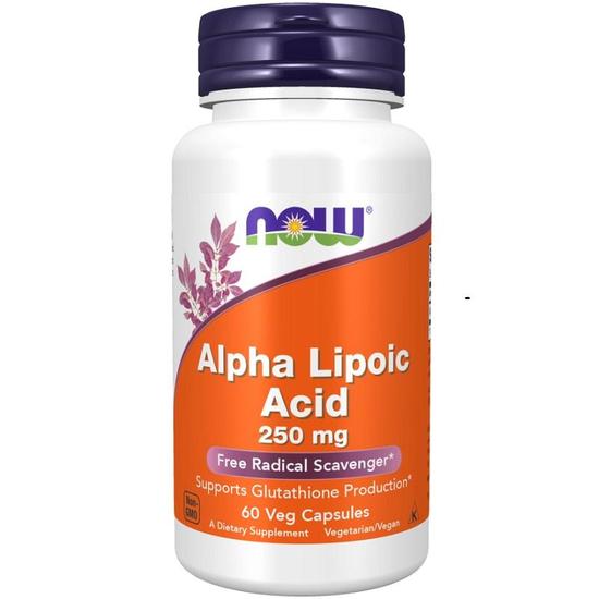 NOW Foods Alpha Lipoic Acid 250mg Capsules 60 Capsules