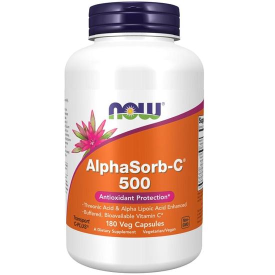 NOW Foods AlphaSorb-C 500mg Capsules 180 Capsules