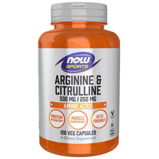 NOW Foods Arginine & Citrulline Capsules 120 Capsules