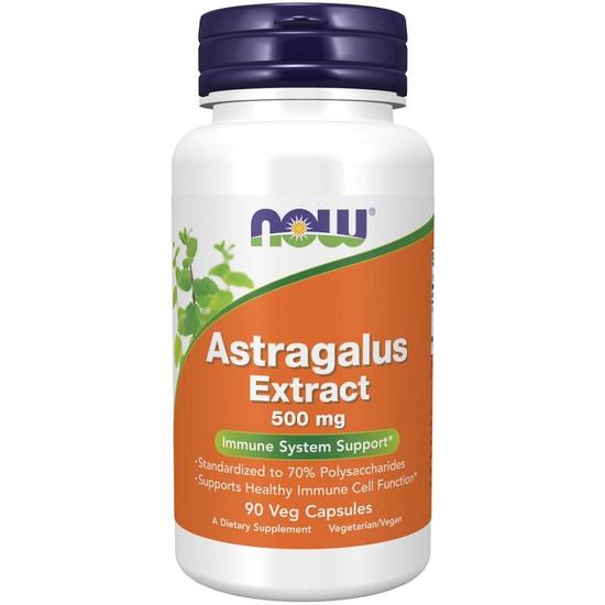 NOW Foods Astragalus Extract 500mg Capsules 90 Capsules