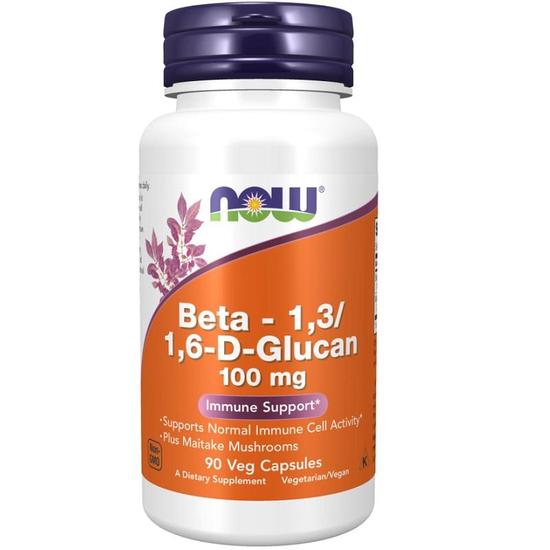 NOW Foods Beta 13/16-D-Glucan 100mg Capsules 90 Capsules