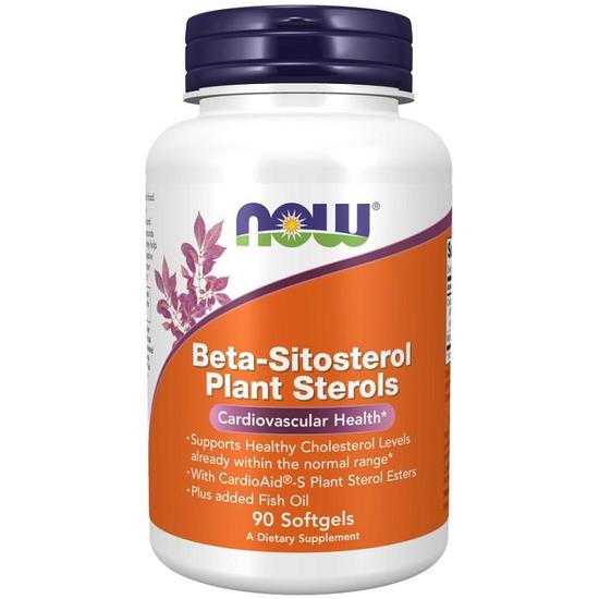 NOW Foods Beta-Sitosterol Plant Sterols Softgels 90 Softgels