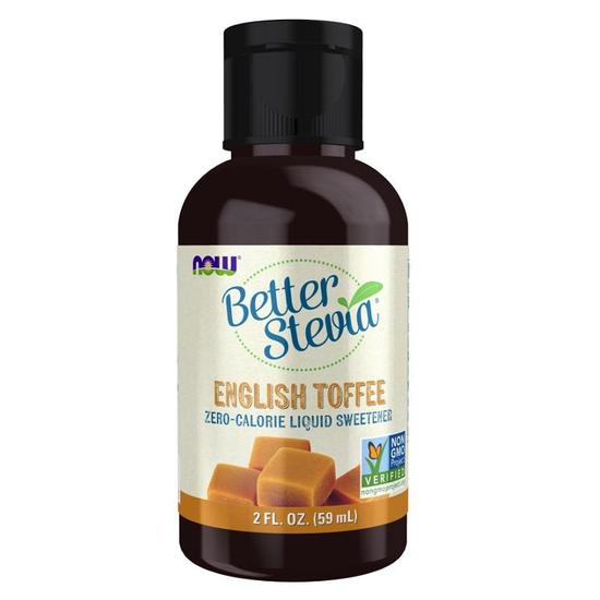 NOW Foods Better Stevia Liquid English Toffee 59ml