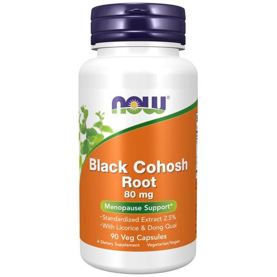 NOW Foods Black Cohosh Root 80mg Capsules 90 Capsules