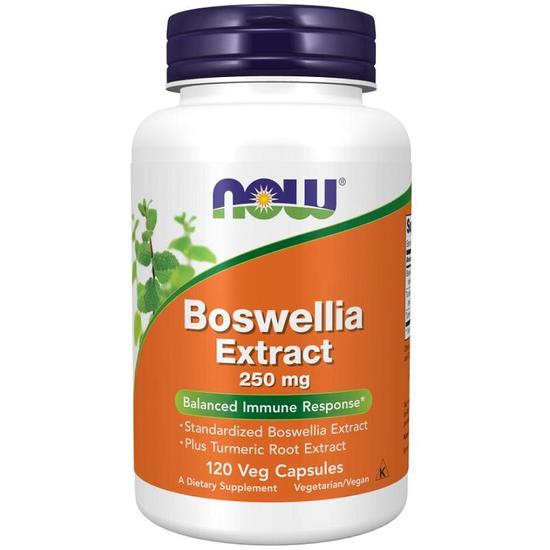 NOW Foods Boswellia Extract Plus Turmeric Root Extract 250mg Capsules 120 Capsules