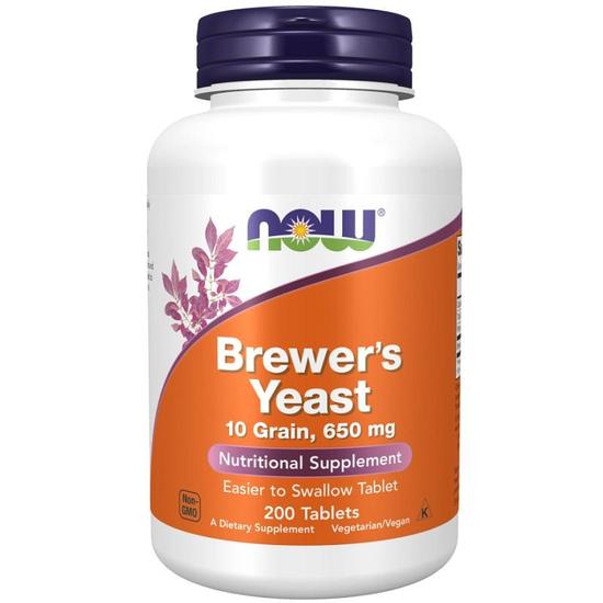 NOW Foods Brewer's Yeast Tablets 200 Tablets