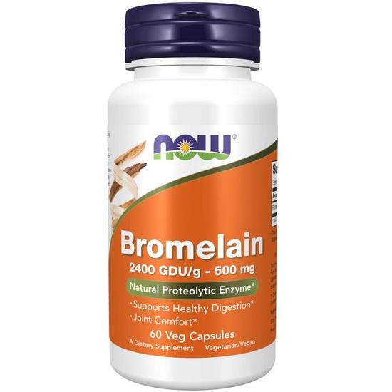 NOW Foods Bromelain 500mg Capsules 60 Capsules