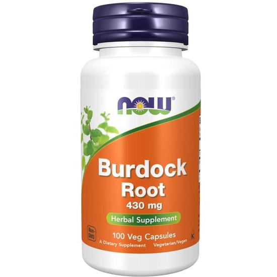 NOW Foods Burdock Root 430mg Capsules 100 Capsules