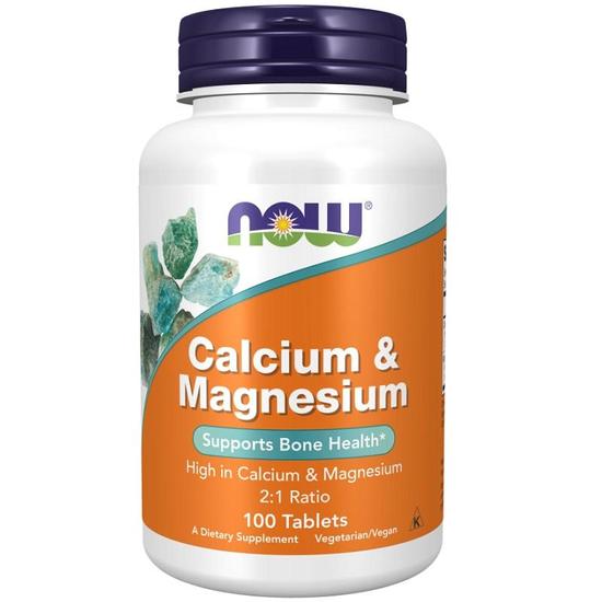 NOW Foods Calcium & Magnesium Tablets 100 Tablets