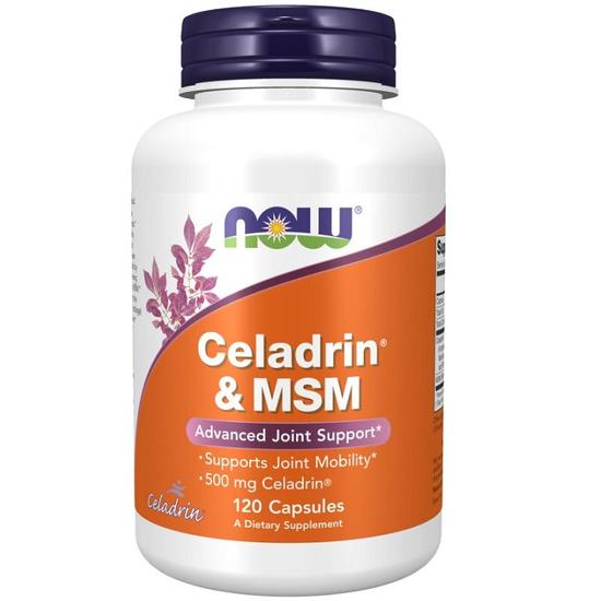 NOW Foods Celadrin & MSM 500mg Capsules 120 Capsules