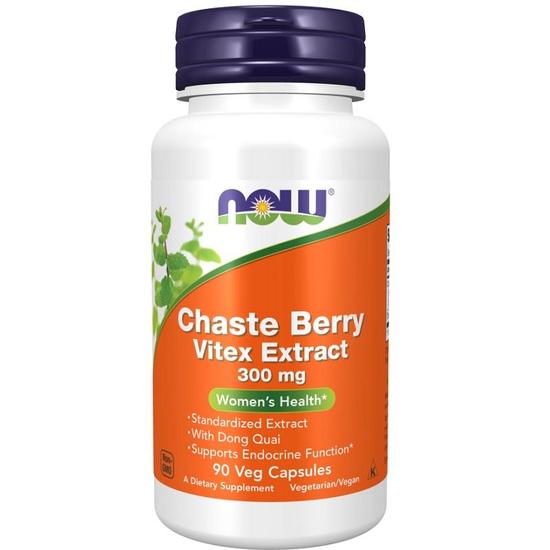 NOW Foods Chaste Berry Vitex Extract 300mg Capsules 90 Capsules