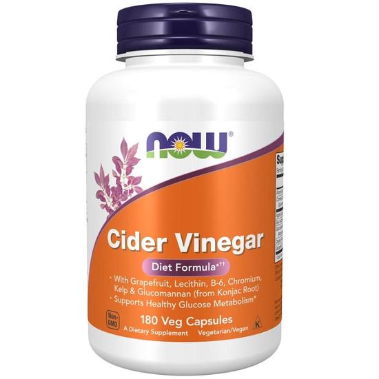 NOW Foods Cider Vinegar Capsules 180 Capsules