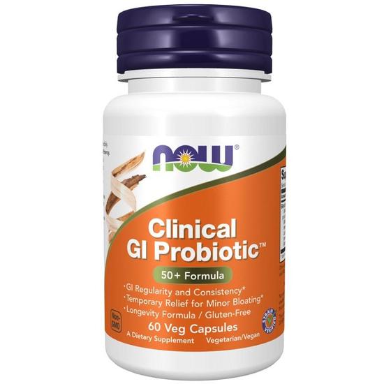 NOW Foods Clinical GI Probiotic Capsules 60 Capsules