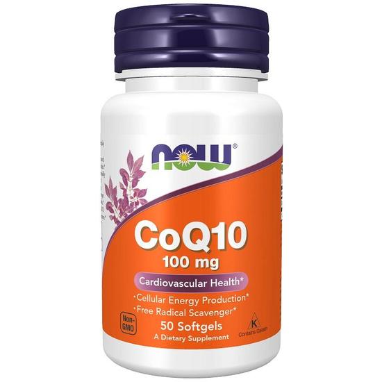 NOW Foods CoQ10 100mg Softgels 50 Softgels