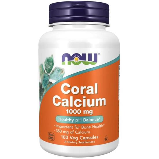 NOW Foods Coral Calcium 1000mg Capsules 100 Capsules