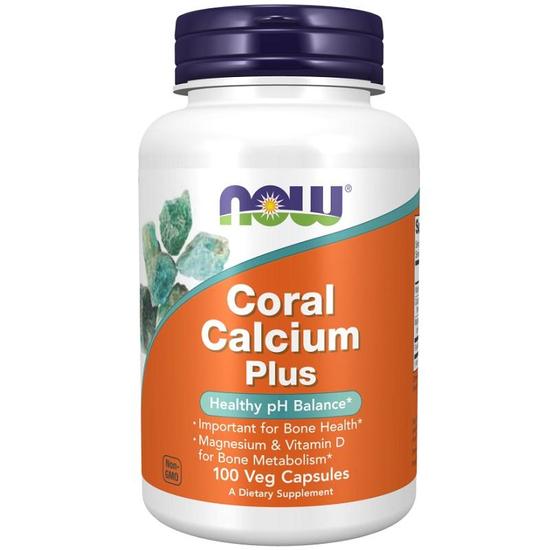 NOW Foods Coral Calcium Plus Capsules 100 Capsules