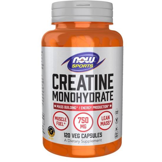 NOW Foods Creatine Monohydrate 750mg Capsules 120 Capsules