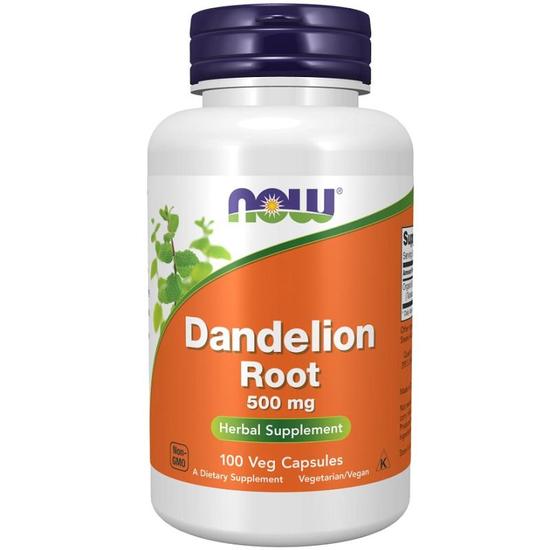 NOW Foods Dandelion Root 500mg Capsules 100 Capsules