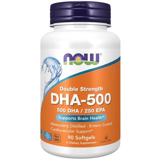 NOW Foods DHA-500 500DHA/250EPA Softgels 90 Softgels