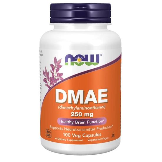 NOW Foods DMAE Dimethylaminoethanol 250mg Capsules 100 Capsules