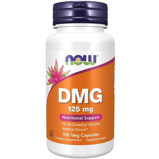 NOW Foods DMG Dimethylglycine 125mg Capsules 100 Capsules