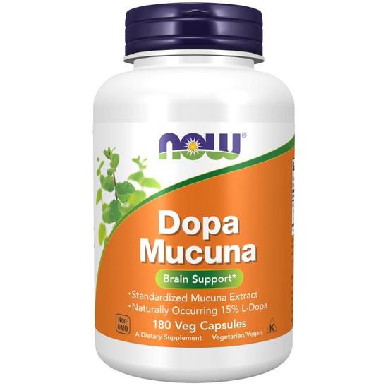 NOW Foods DOPA Mucuna Capsules 180 Capsules